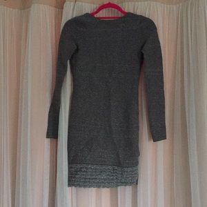 Sparkly silver form-fitting dress